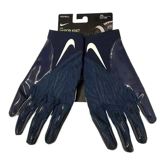 Nike Vapor Knit Elite Magnagrip Football Gloves Blue White DM0057-439 Size XXXL - Picture 1 of 4